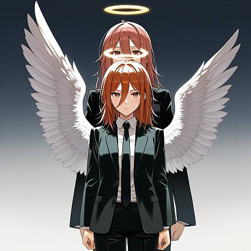 Illustration of Angel devil (chainsaw man), chainsaw man in the style of Ohta yuichi