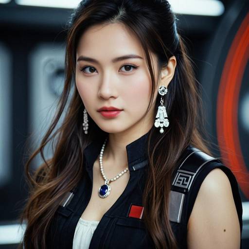 Female Han Solo Costume with Jewelry