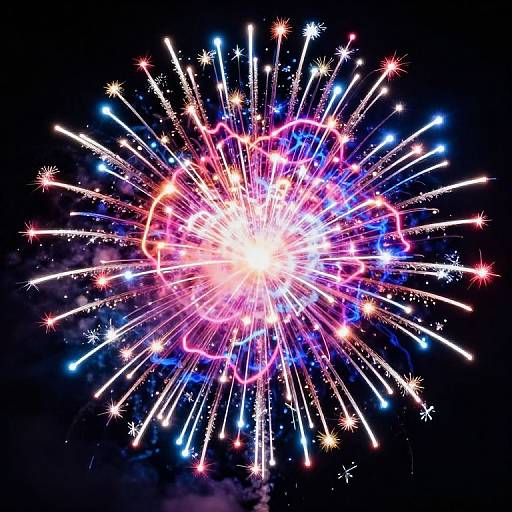 Neon Colorful Electric Explosion