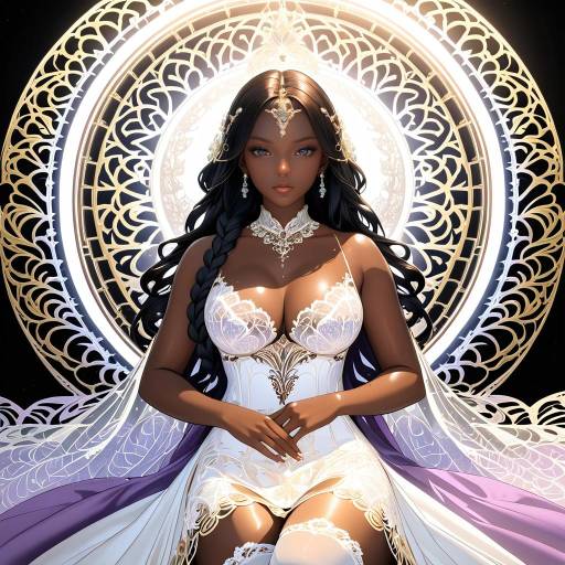 Regal Woman in Luxurious Elegance Regal Woman in Luxurious Elegance
