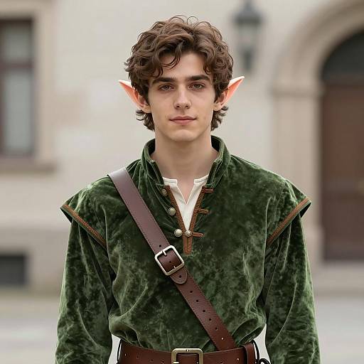 Realistic Elf Portrait of a Young Man