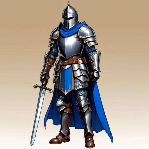 Knight in Full Armor with Sword