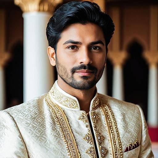 Man in Embroidered Sherwani