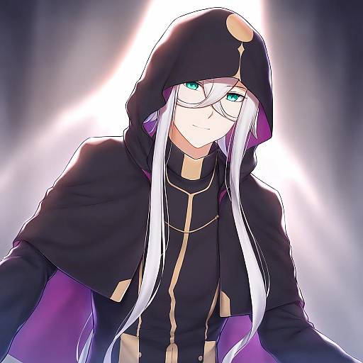 Illustration of Asclepius (fate), fate (series) in the style of Cai geng