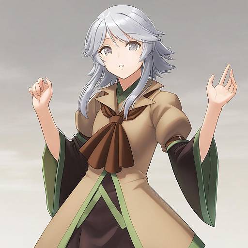 Illustration of Houlen yabusame, len'en in the style of Tantaka