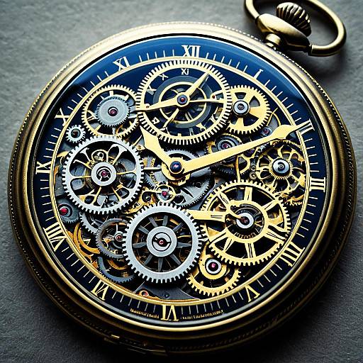 Leonardo, Rembrandt & Mucha Pocket Watch