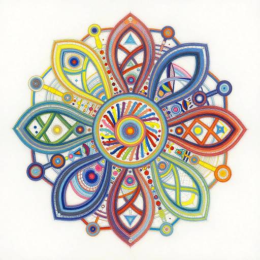 Vibrant Holographic Data Tapestry