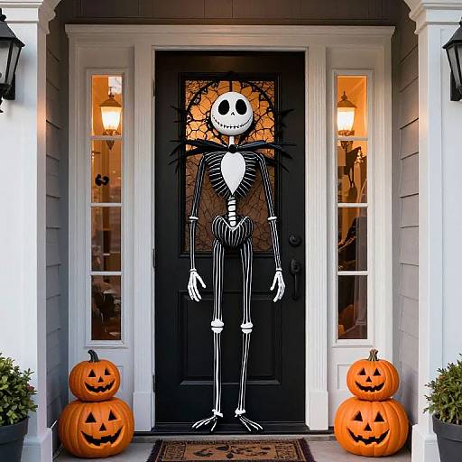 Halloween Jack Skellington Entryway Ideas