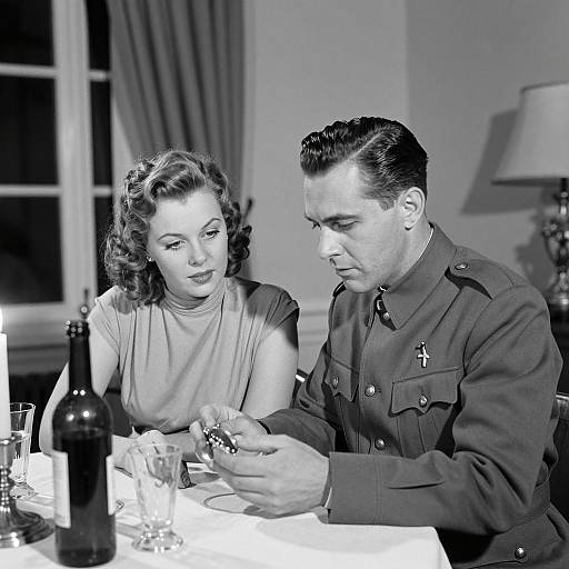 Mid-20th Century Moment in Monochrome