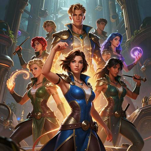 Vibrant Fantasy Character Fanart Generator