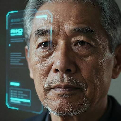 Cyberpunk Aged Digital Avatar