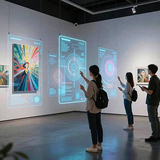 Futuristic AI-Generated Digital Gallery