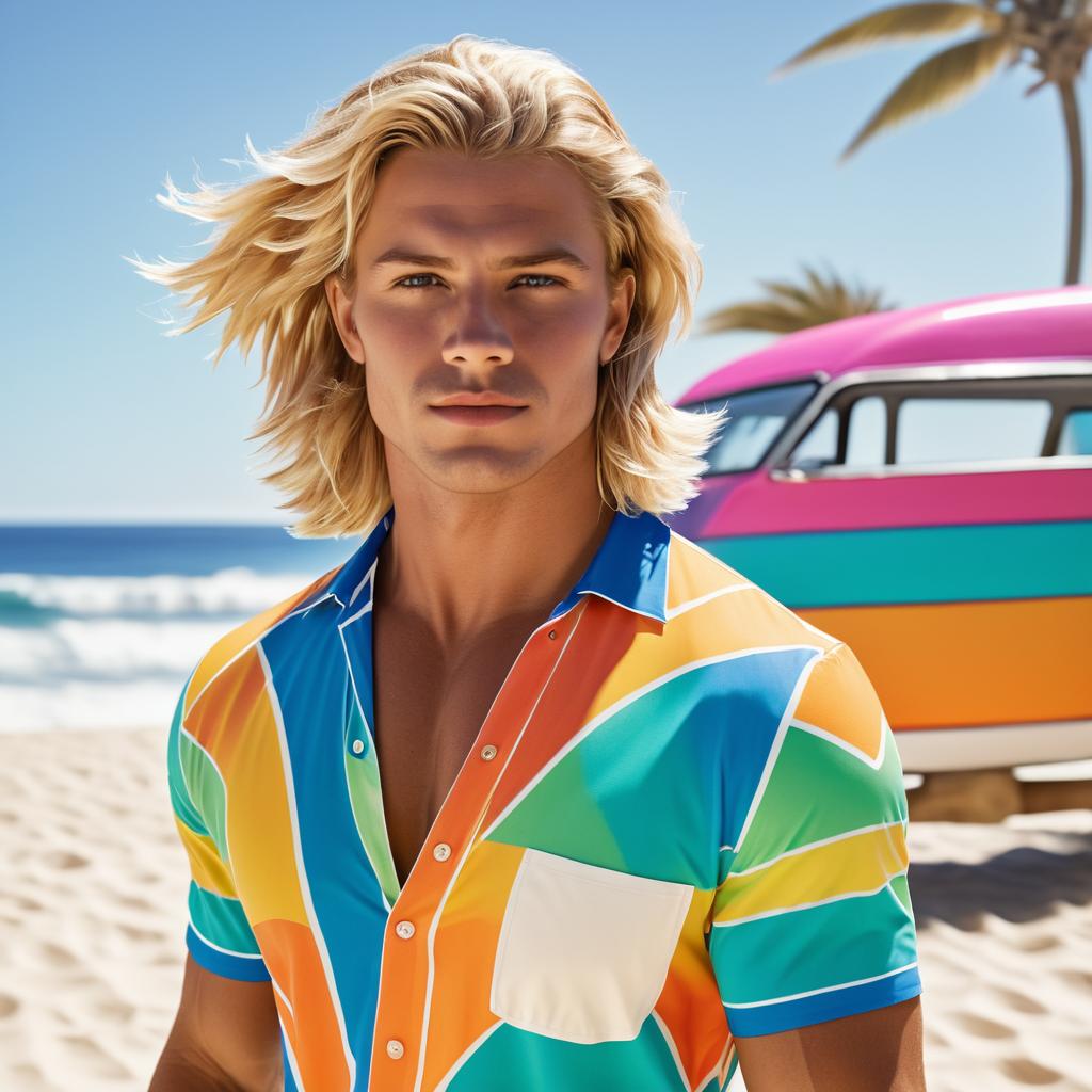 Vibrant Surfer Aesthetic Inspired by Matisse