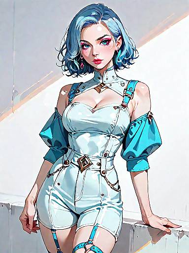 Chic Leather and Latex Fashion Look