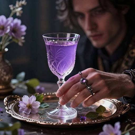 Mystical Lavender Drink in Fantasy