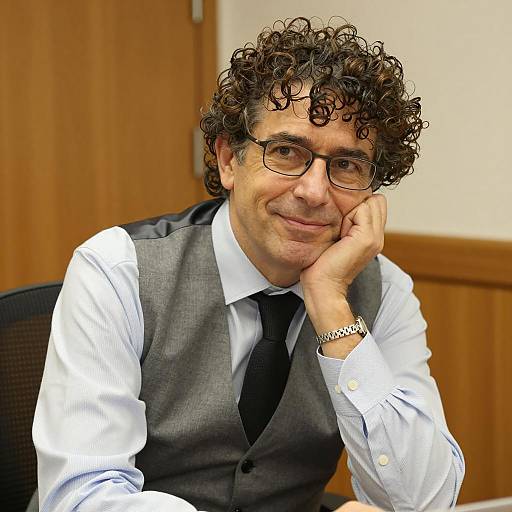 Middle-Aged Man in Office Setting