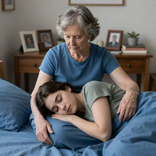 Tender Moment Between Two Generations