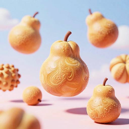 Surreal Dough Fruit Dreamscape