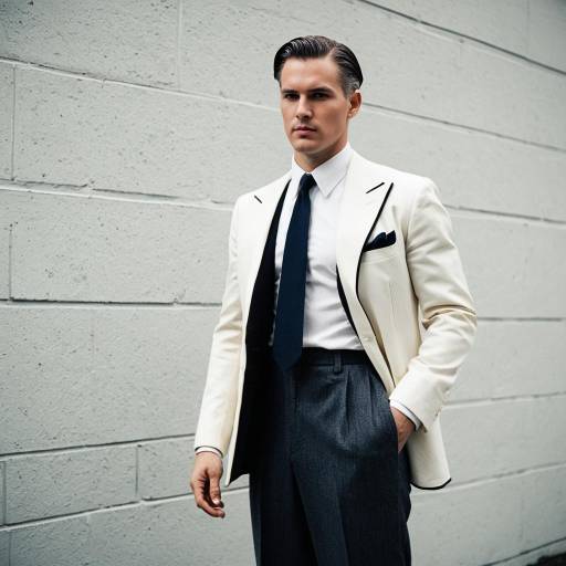 Man in Vintage 1930s Tailored Suit