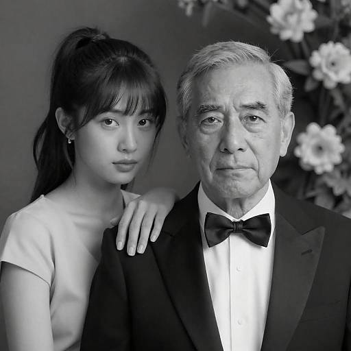 Elegant Duo in Floral Elegance