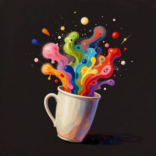 Colorful Overflow of Creative Abundance