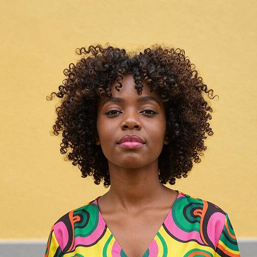 Vibrant Portrait of a Beautiful Black Woman