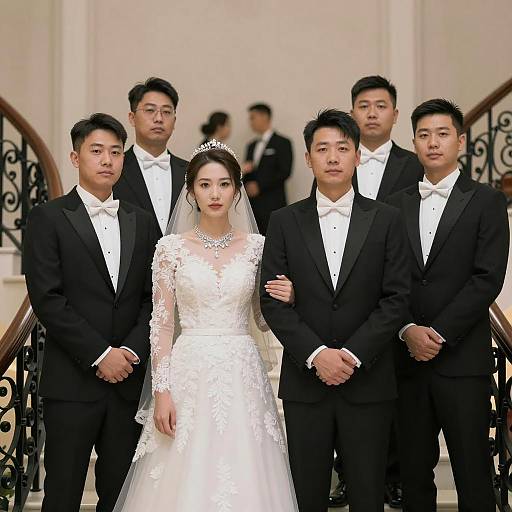 Elegant Wedding Ceremony on Grand Staircase