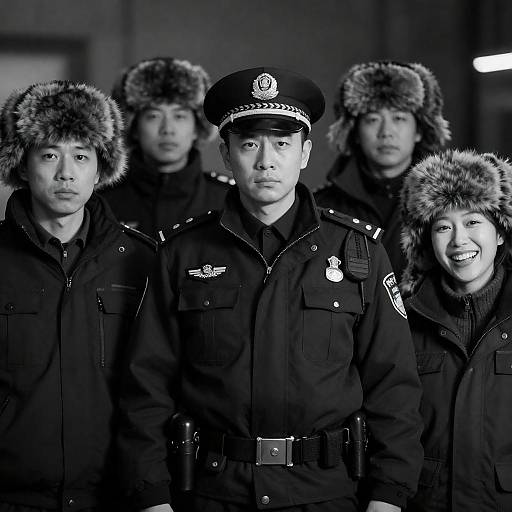 Winter Gathering: Emotions in Black and White