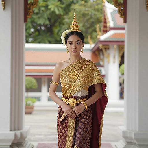Photorealistic Thailand Princess Portrait