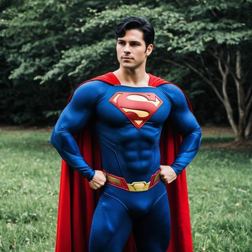 Man in Superman Costume Outdoors