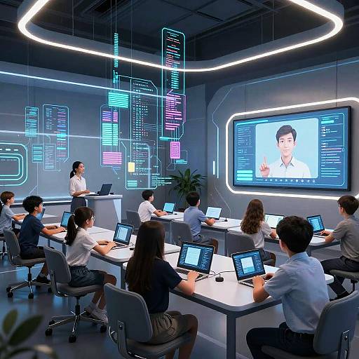 Futuristic Virtual Classroom Experience