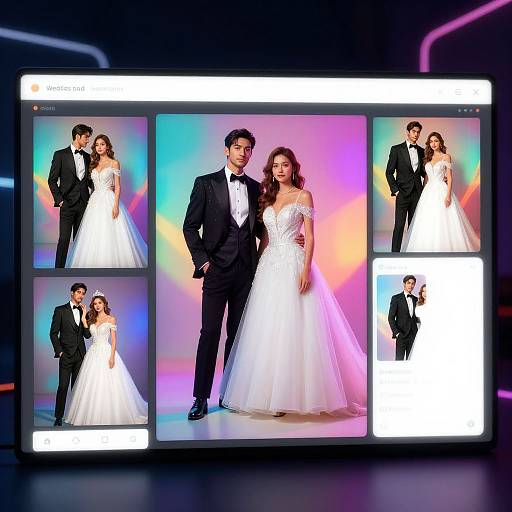 Futuristic AI Wedding Photo Studio