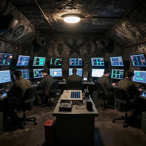 Dystopian Underground Surveillance Bunker