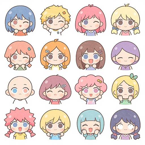 Whimsical Anime Sticker Pack