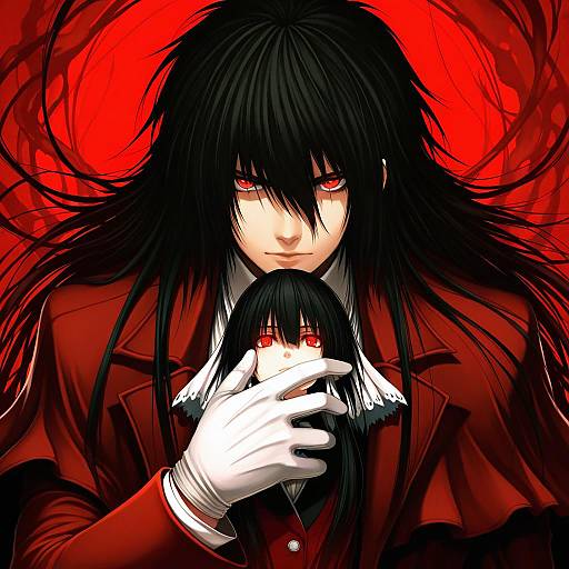 Illustration of Alucard (hellsing), hellsing in the style of Sune (mugendai)