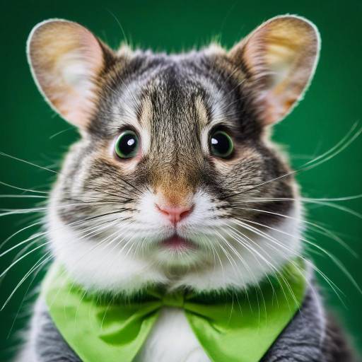 Photorealistic Animal Portrait with Whiskers