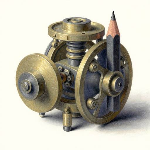Surreal Mechanical Construction with Pencil