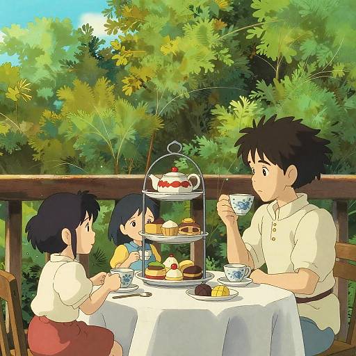 Studio Ghibli Style Afternoon Tea