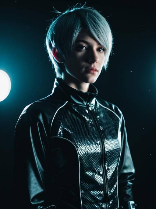 Man in Femboy Costume with Cinematic Lighting
