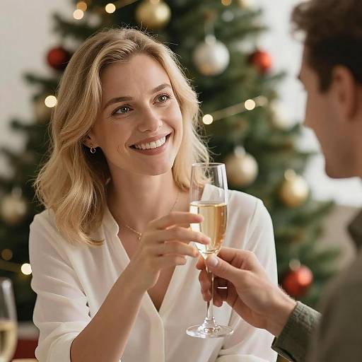 Warm Holiday Cheers with Friends