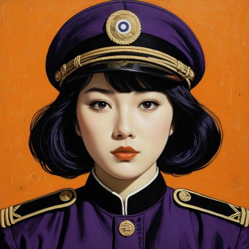 Young Korean Super Spy Captain Portrait