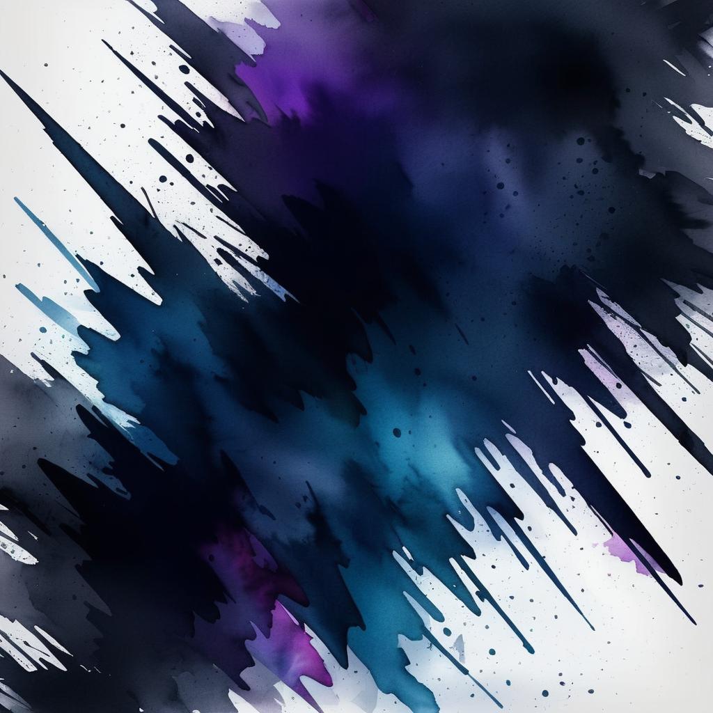 Dramatic Dark Watercolor Digital Art