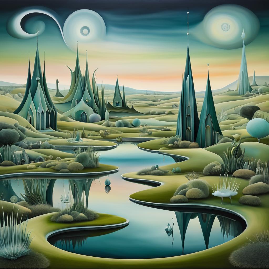 Surreal Dreamscape in Leonora Carrington's Style