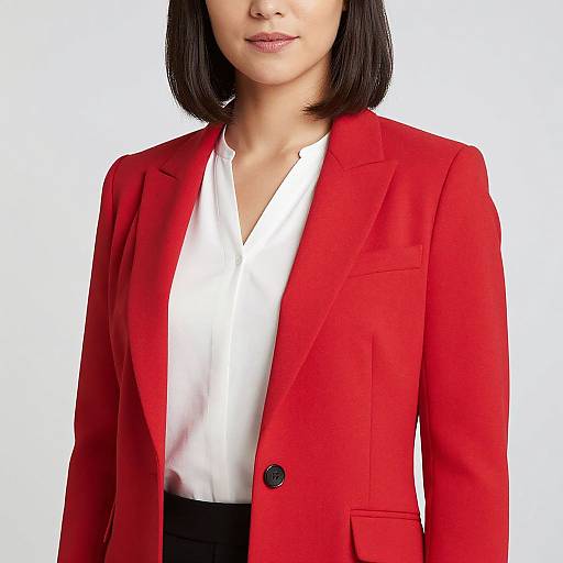 Pretty Woman in Red Blazer
