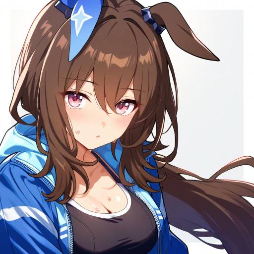 Admiring Vega: Horse Girl Portrait