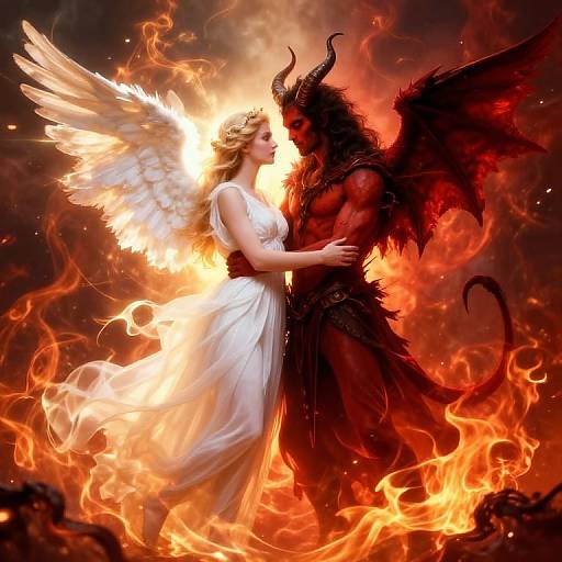 Forbidden Love Angel and Demon