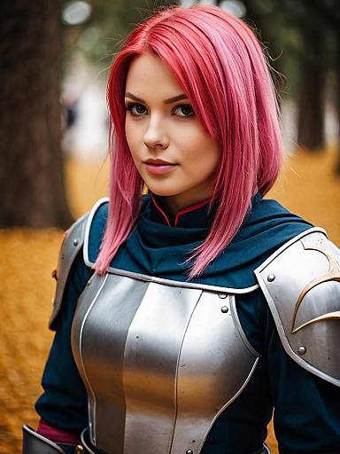 Lifestyle costume photo of Anya alstreim. Cosplay clothes