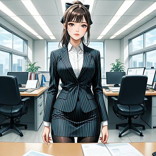 High-Quality Office Woman Portrait