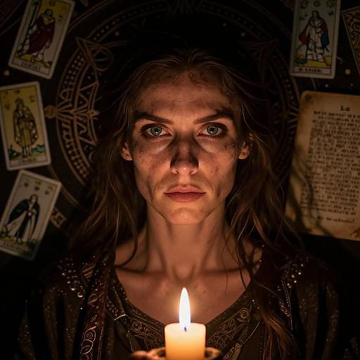 Enigmatic Fortune Teller Portrait