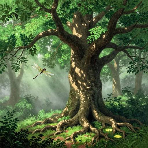 Monumental Tree in Doré Style